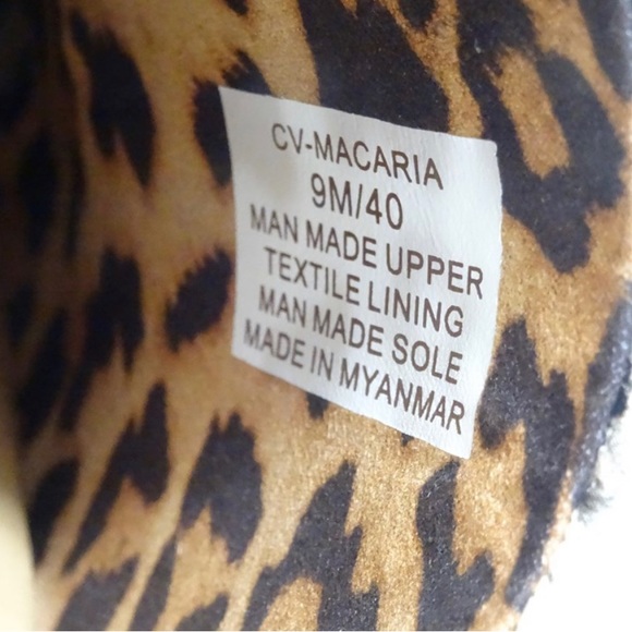 Crown Vintage Snake Python Animal Print Slides Mules faux leather NWOB Size 9 - Picture 8 of 9